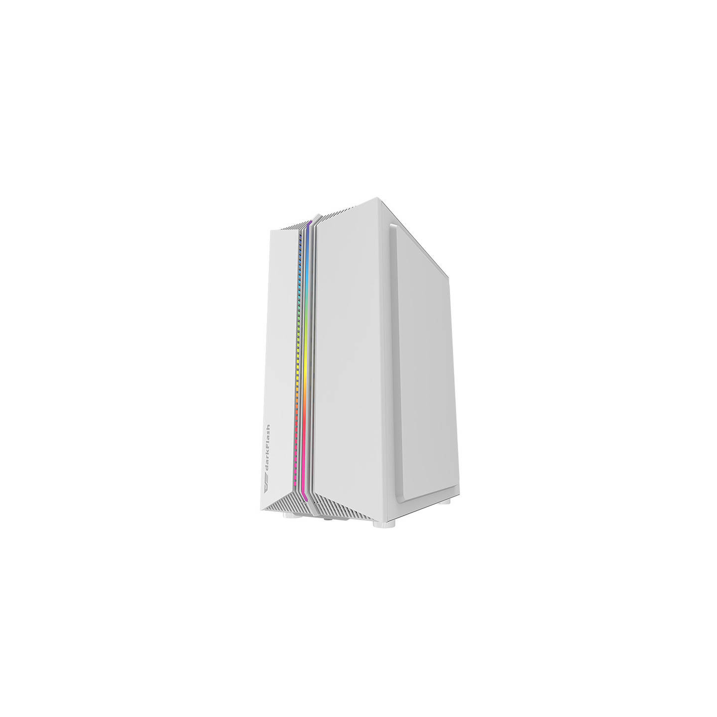 Darkflash DK151 LED computer case (white) + 3 RGB fans