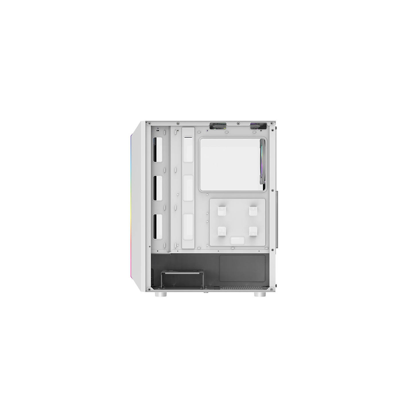 Darkflash DK151 LED computer case (white) + 3 RGB fans