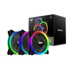 View product Computer Fan Set ARGB Darkflash DR12 Pro 3in1 120x120 (black)