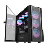 Darkflash DK431 Mesh computer case (black) + 4 ARGB fans