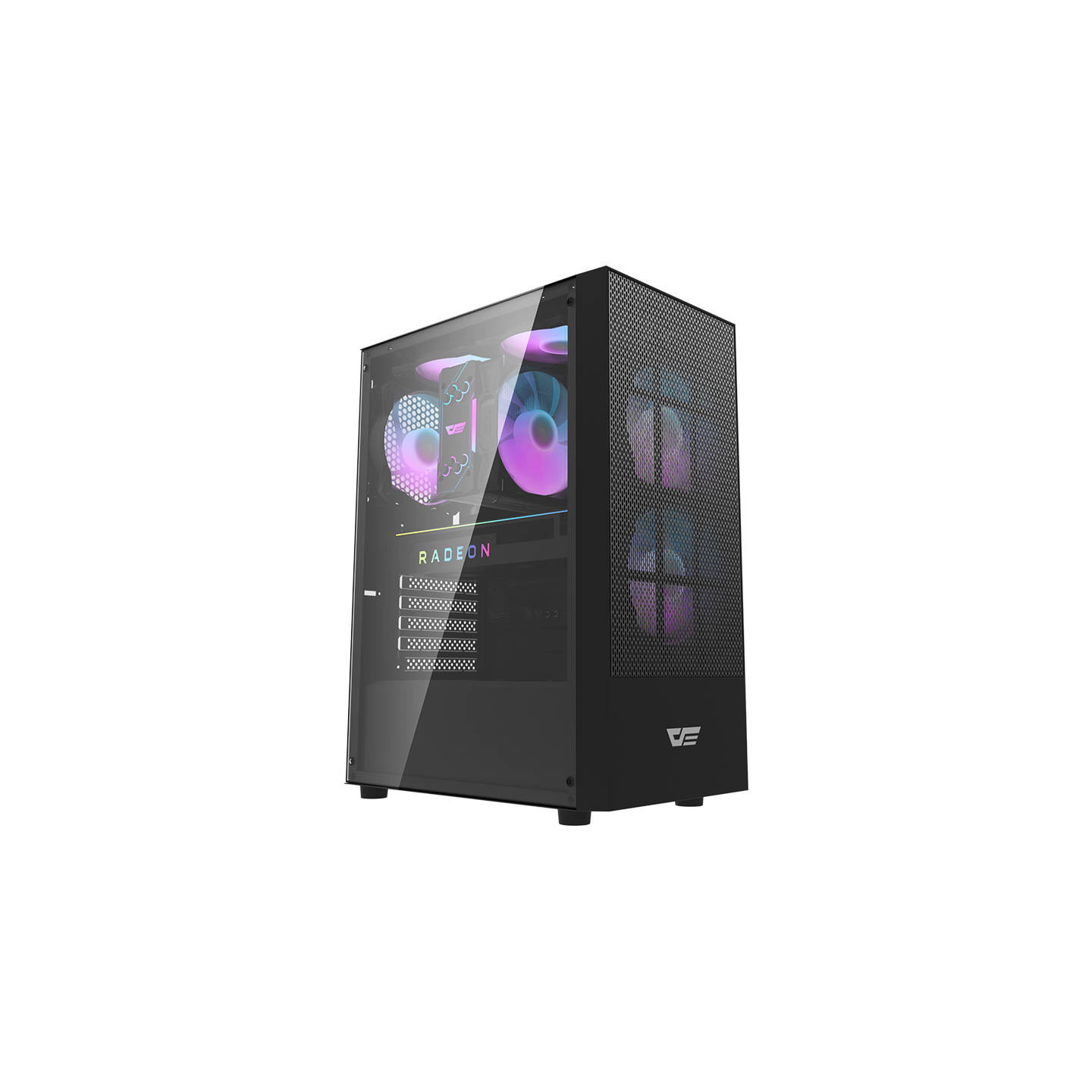 Darkflash A290 computer case (black) + 3 fans