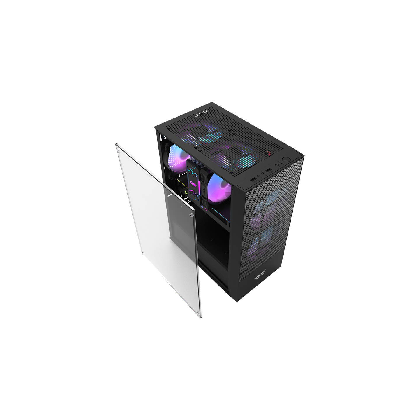 Darkflash A290 computer case (black) + 3 fans