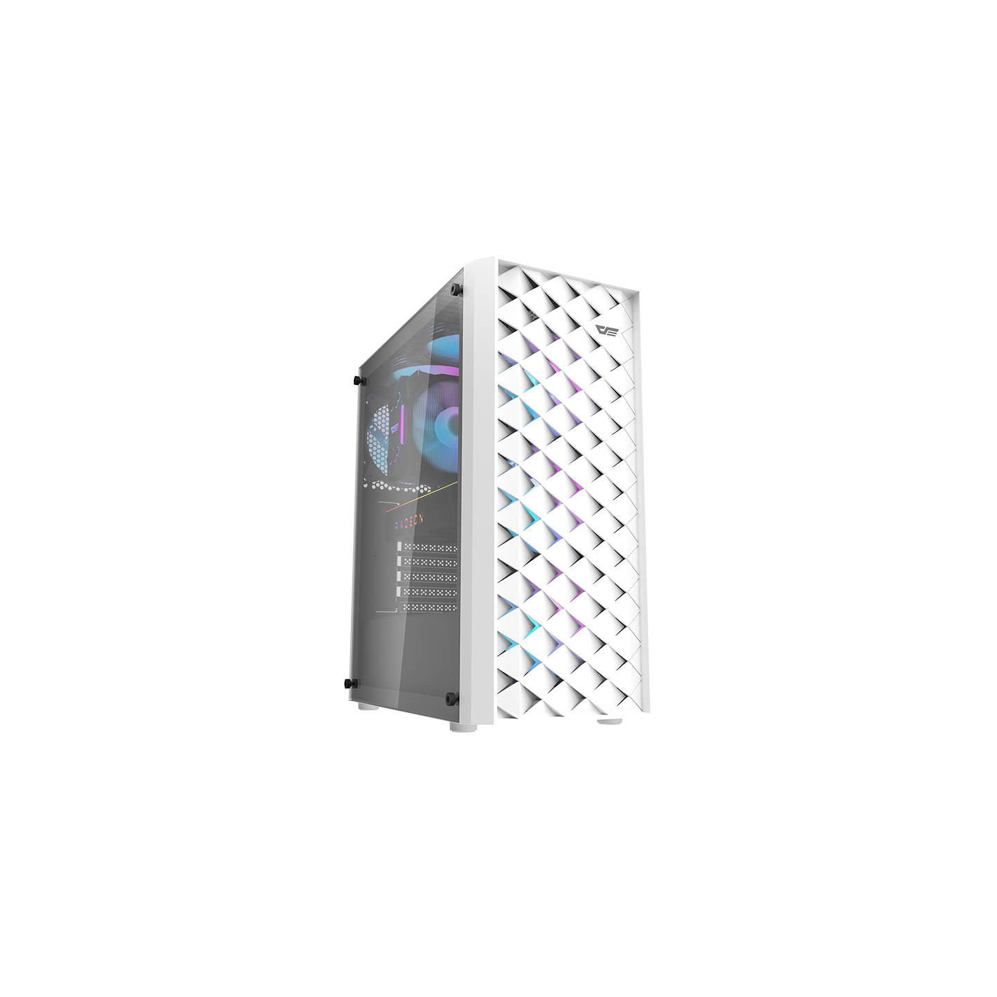 Darkflash DK351 computer case (white) + 4 RGB fans