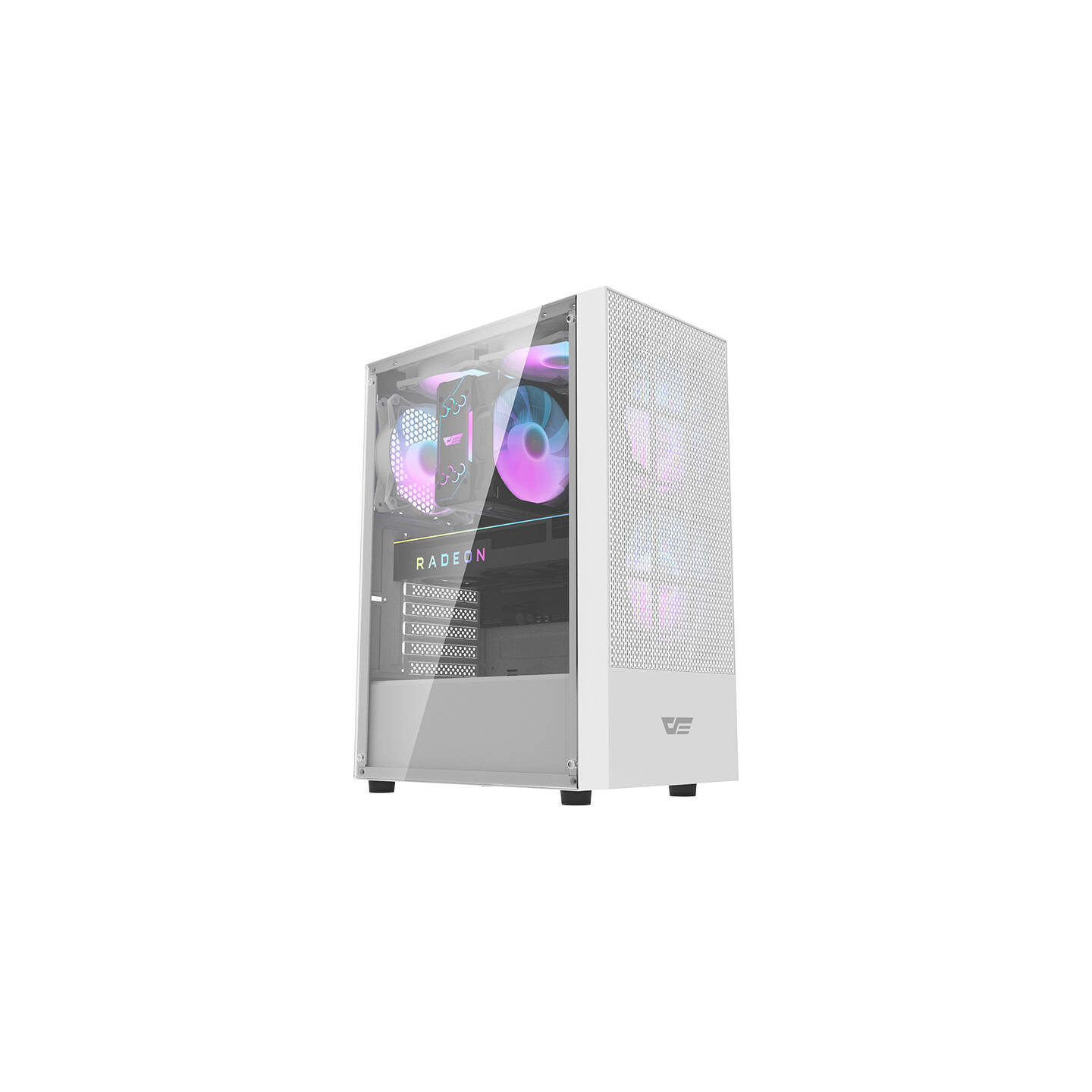 Darkflash A290 computer case (white) + 3 RGB fans