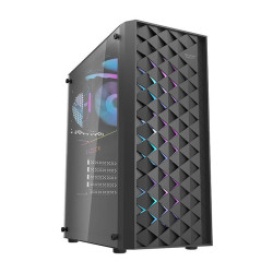 View product Darkflash DK351 computer case (black) + 4 RGB fans