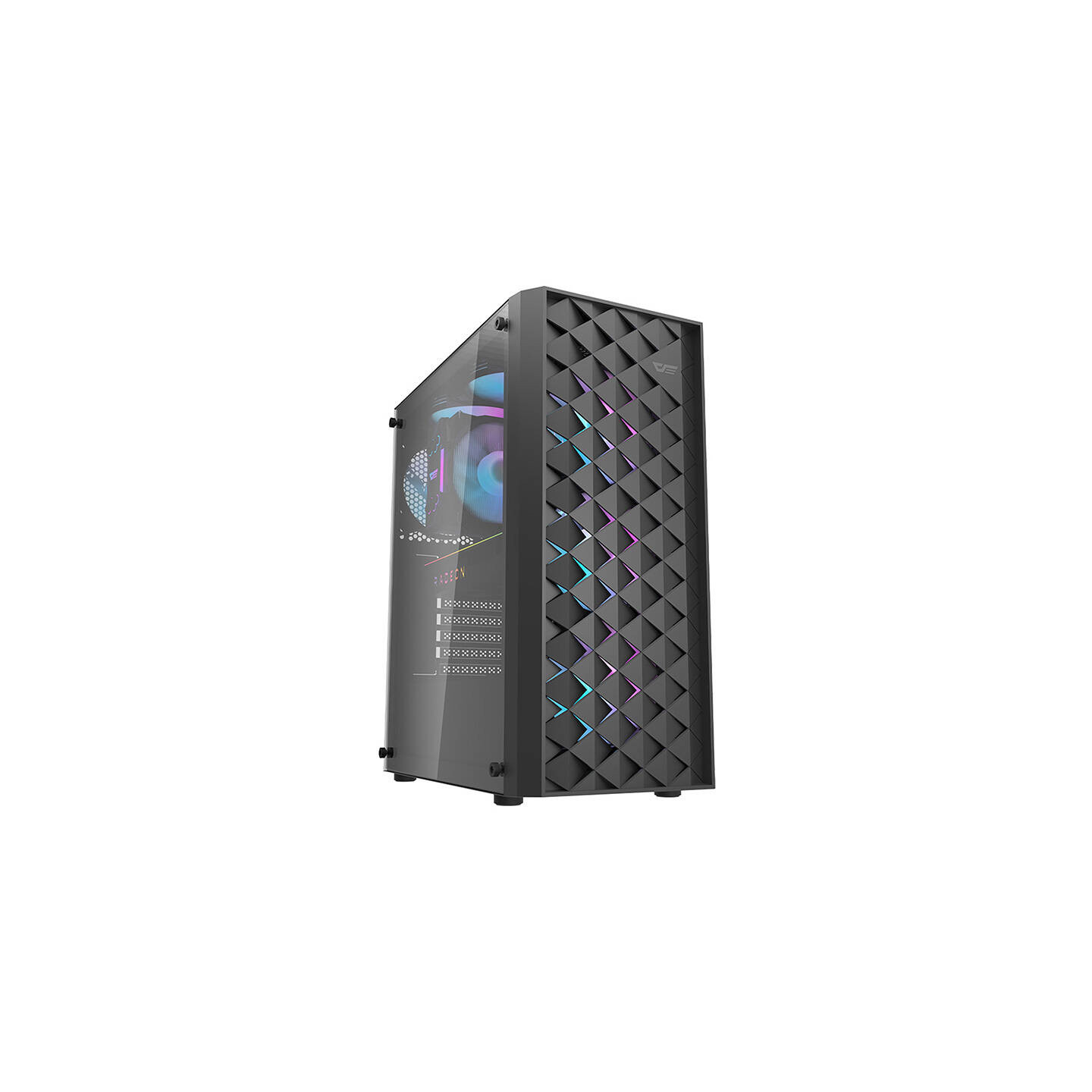Darkflash DK351 computer case (black) + 4 RGB fans