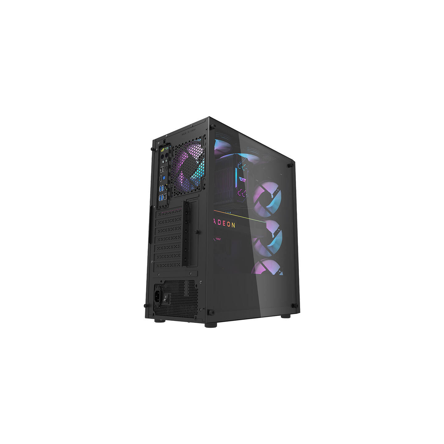 Darkflash DK351 computer case (black) + 4 RGB fans