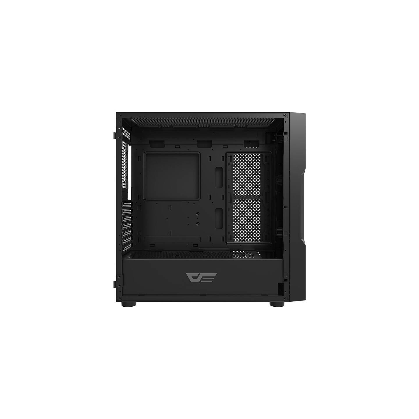 Darkflash DK431 Glass computer case (black) + 4 RGB fans