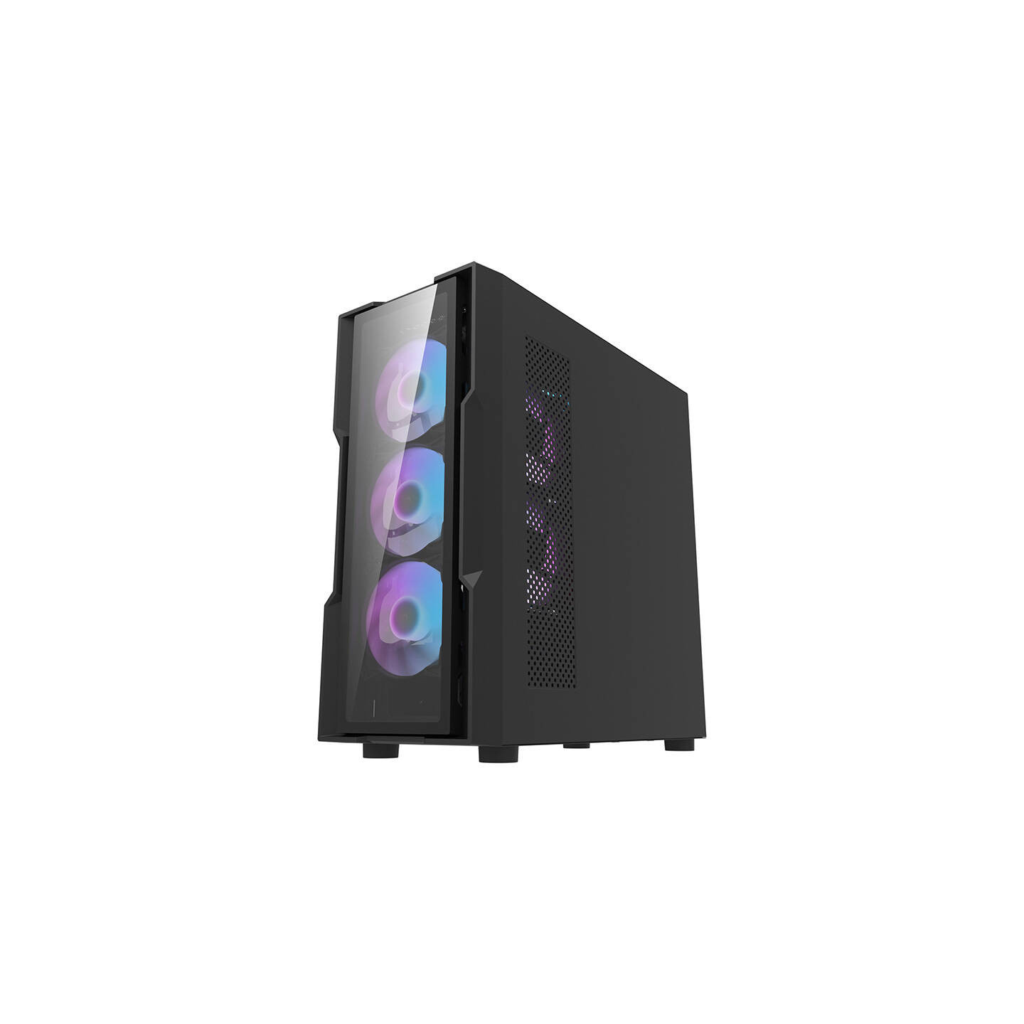 Darkflash DK431 Glass computer case (black) + 4 RGB fans