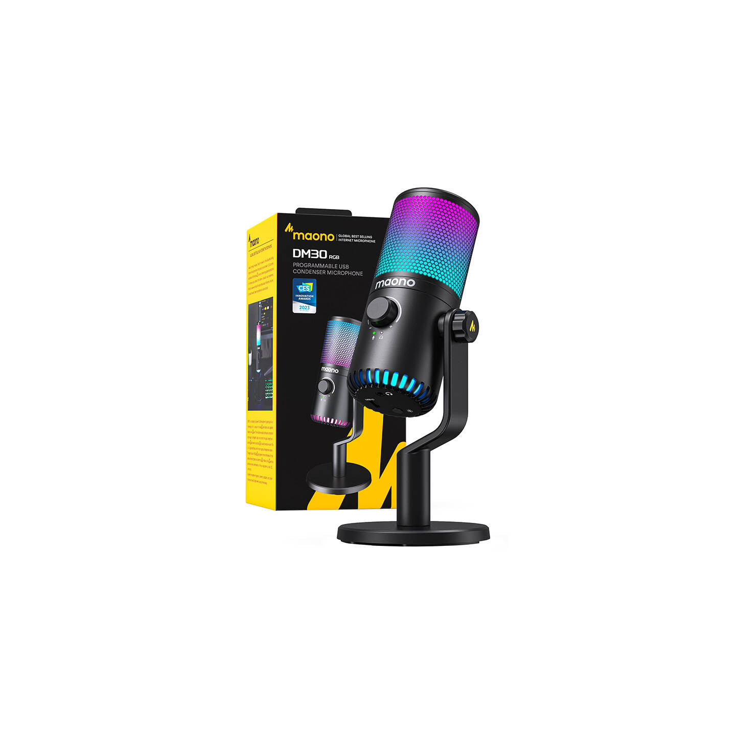 Gaming Microphone Maono DM30RGB (black)