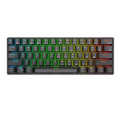 View product Royal Kludge RK61 RGB mechanical keyboard, red switch (black) (QWERTY)