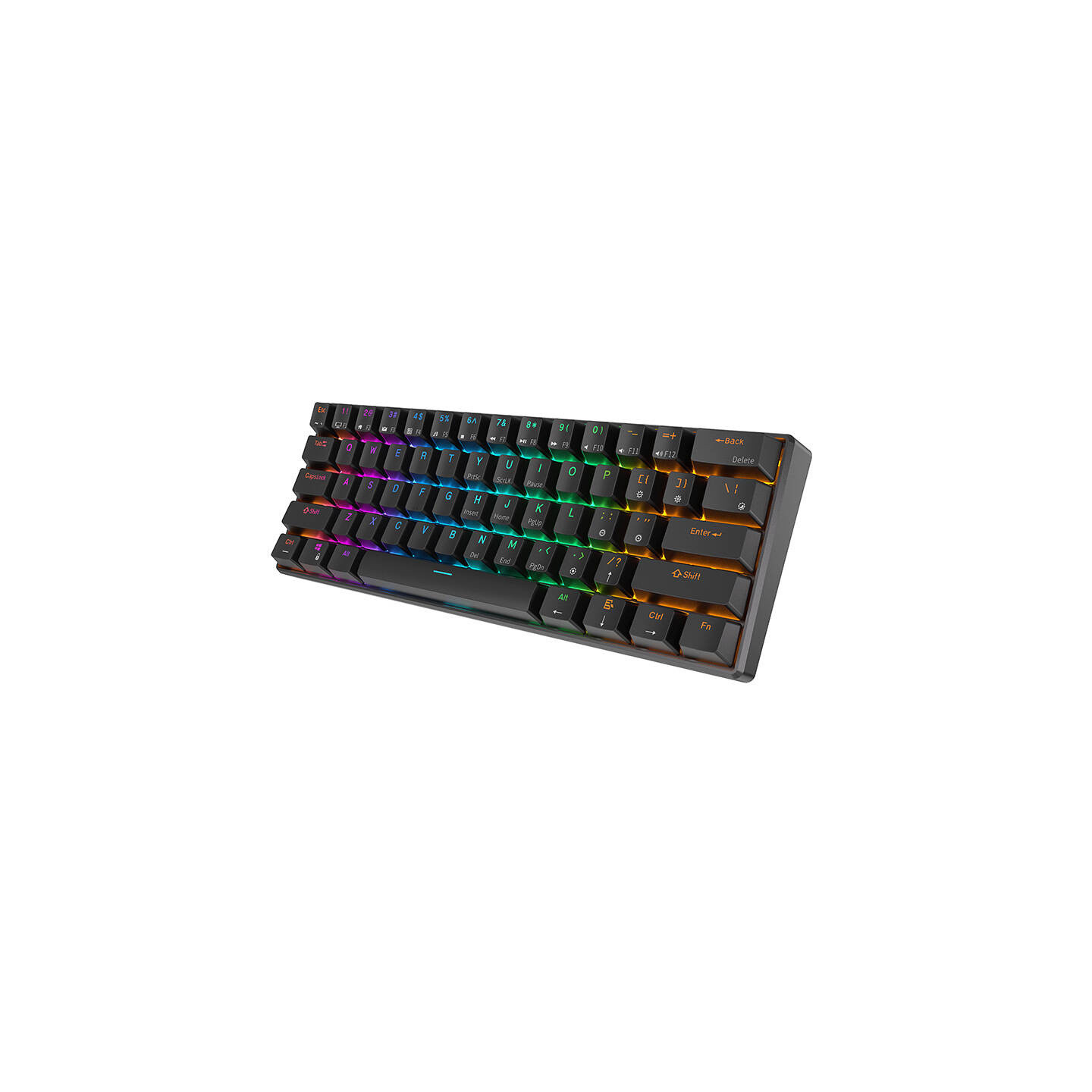 Royal Kludge RK61 RGB mechanical keyboard, red switch (black) (QWERTY)