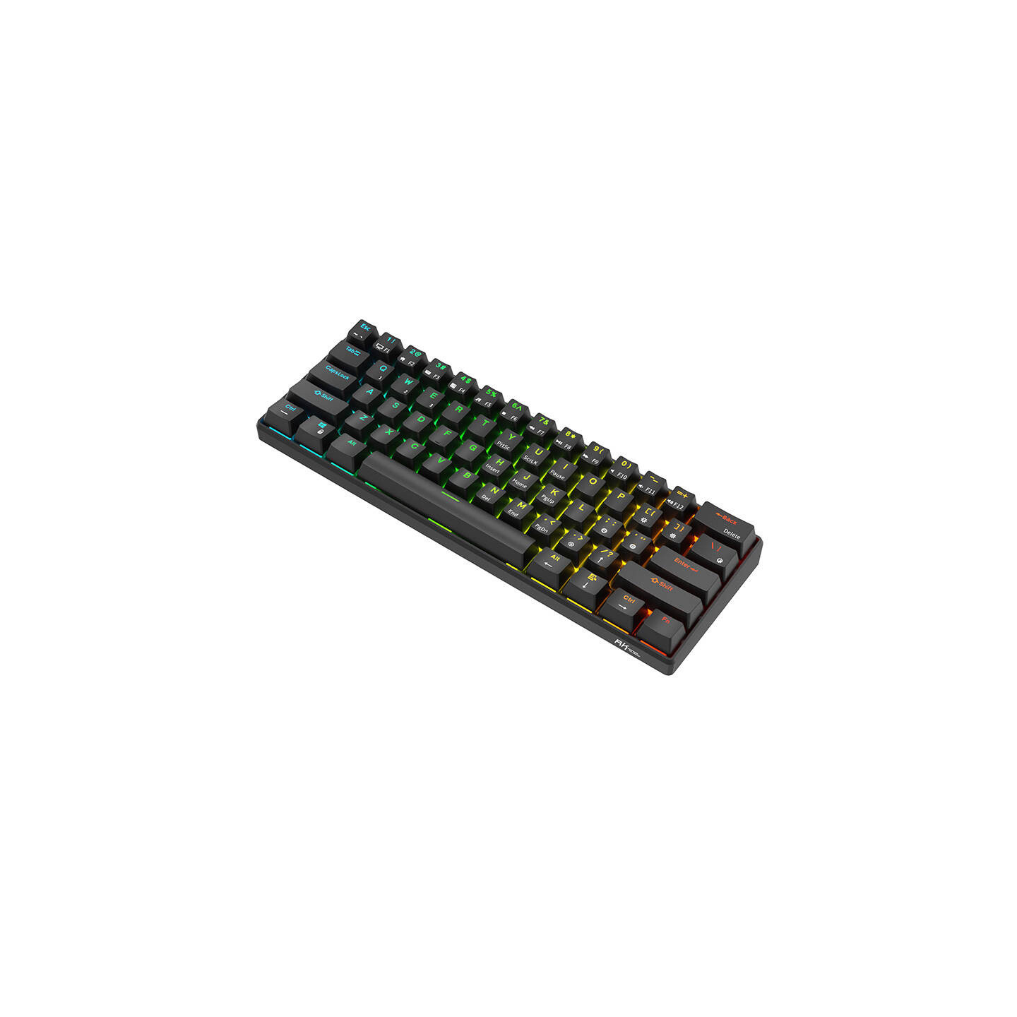 Royal Kludge RK61 RGB mechanical keyboard, red switch (black) (QWERTY)