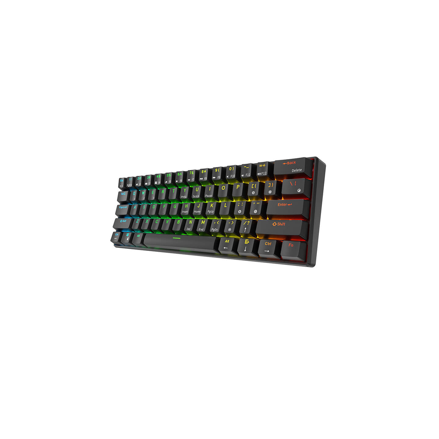 Royal Kludge RK61 RGB mechanical keyboard, red switch (black) (QWERTY)