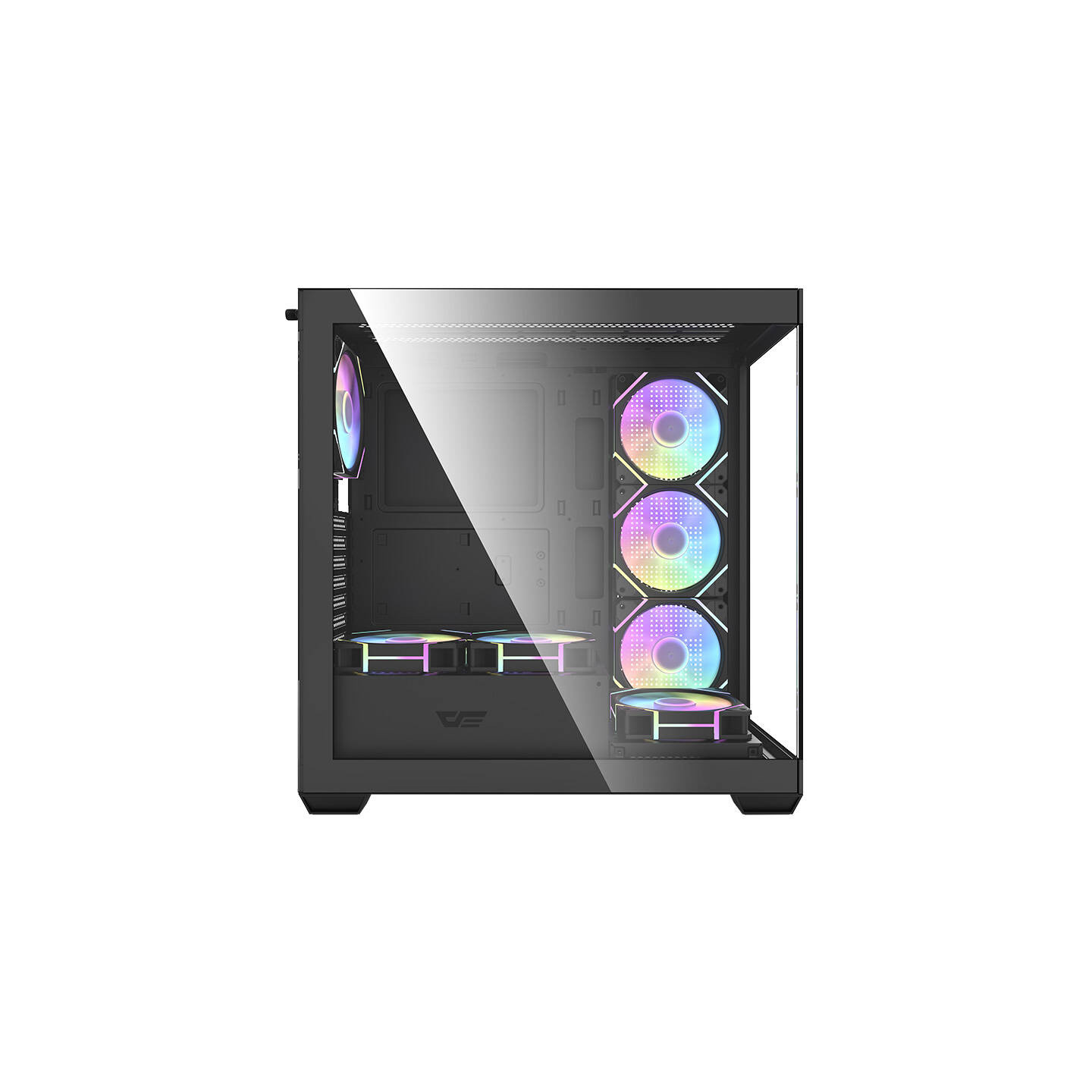 Darkflash DS900 computer case (black) + 7 ARGB fans