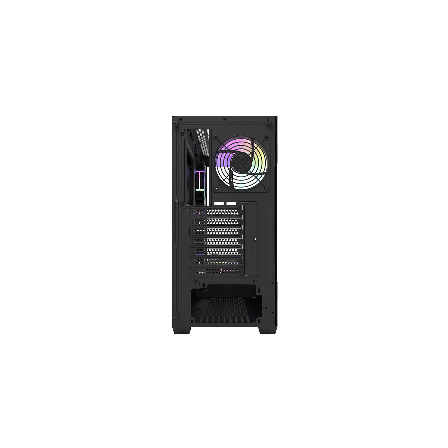 Darkflash DS900 computer case (black) + 7 ARGB fans