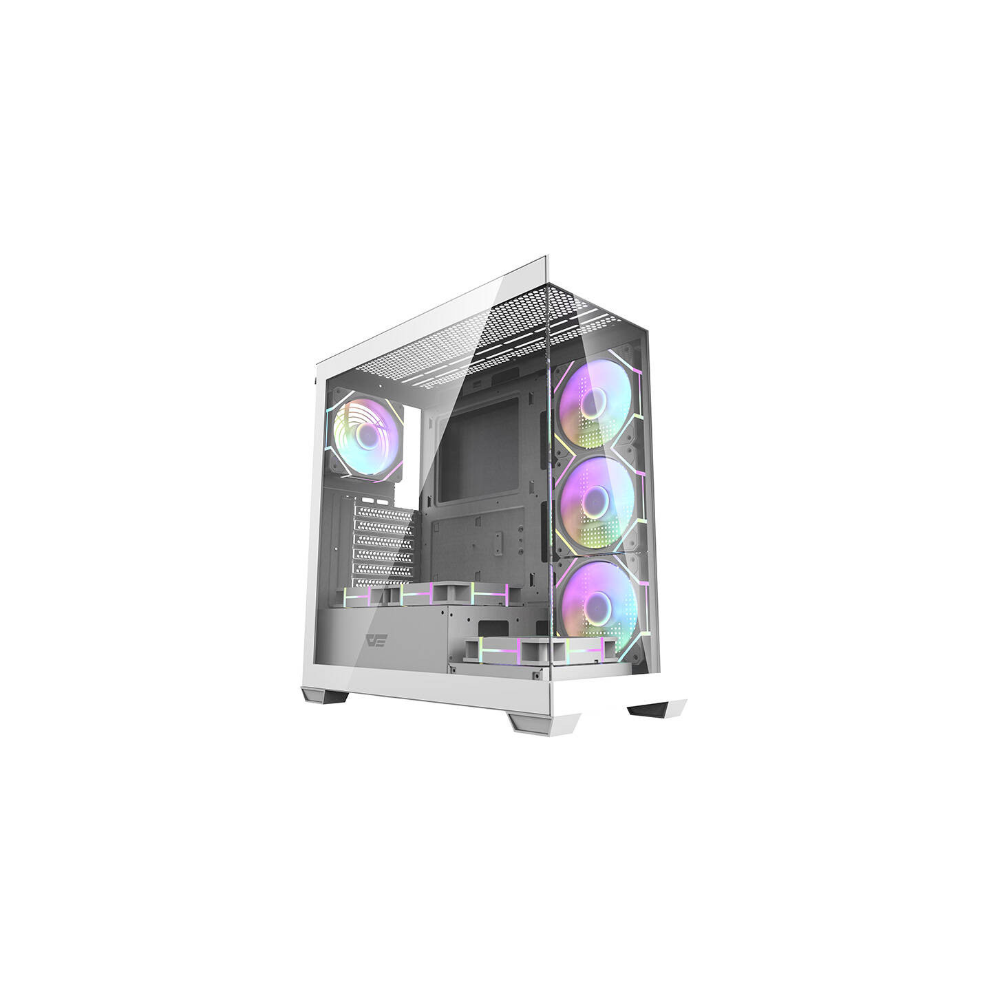 Computer case  Darkflash DS900 (white) + 7 ARGB Fans