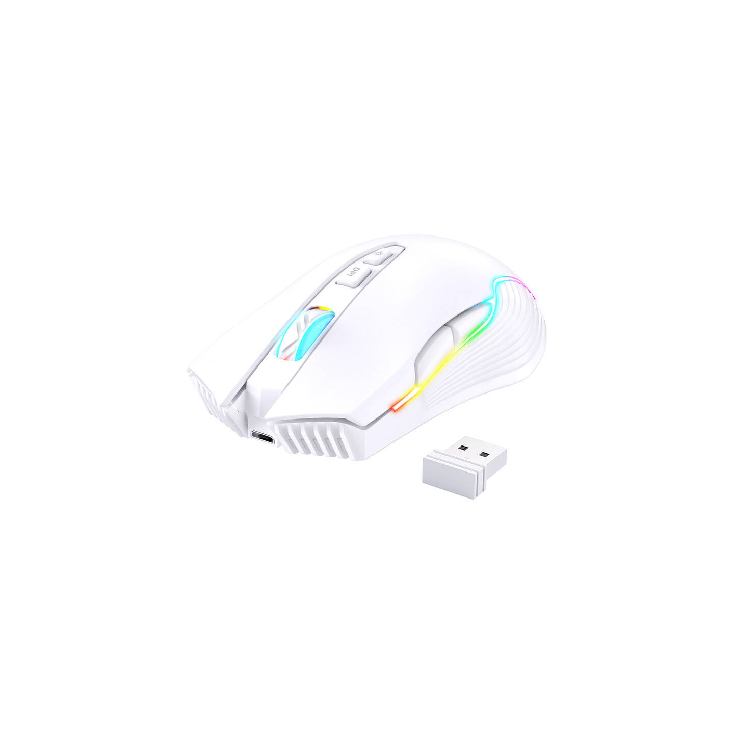 Onikuma CW905 White Wireless Gaming Mouse