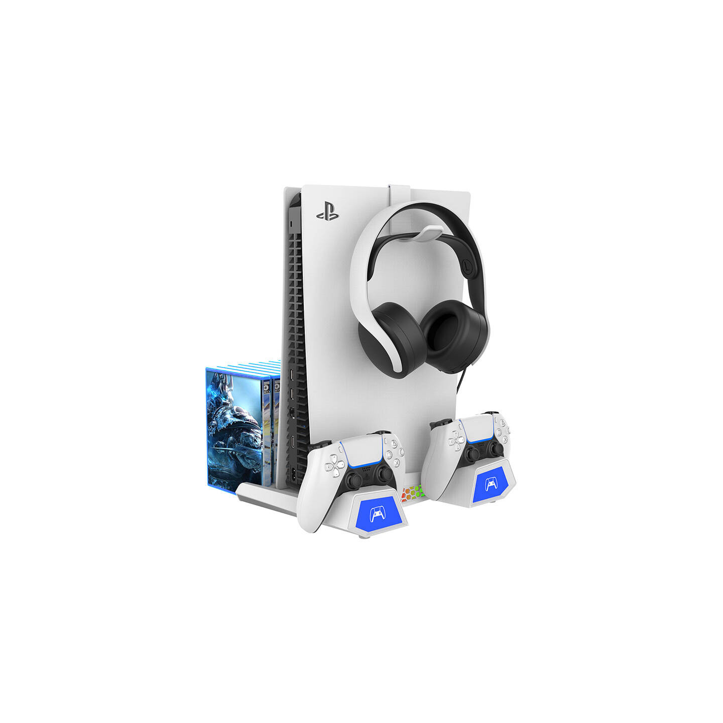Multifunctional PS5/PS5 Slim console stand iPega PG-P5S023 (white)