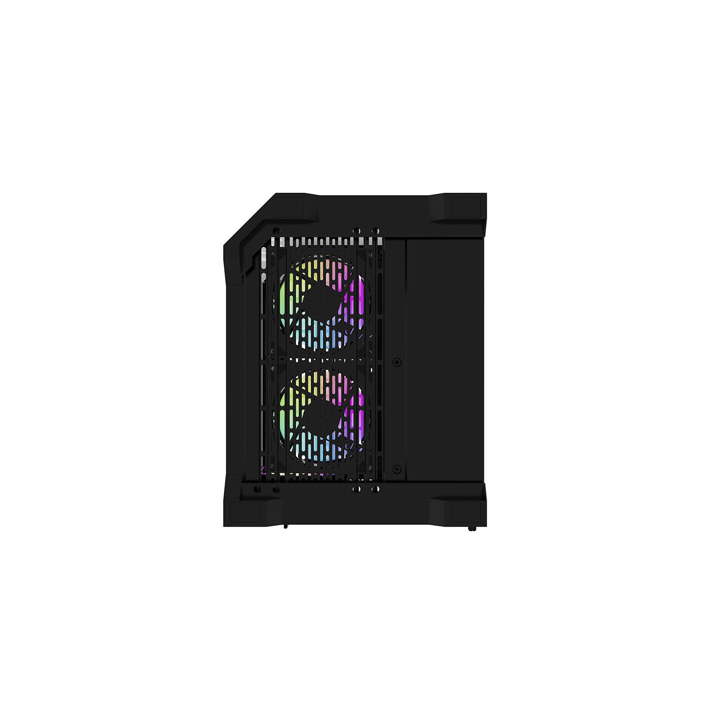 Darflash FT350 computer case + 5 aRGB fans (black)