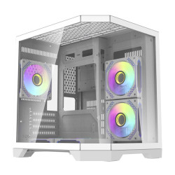 View product Darflash FT350 computer case + 5 aRGB fans (white)