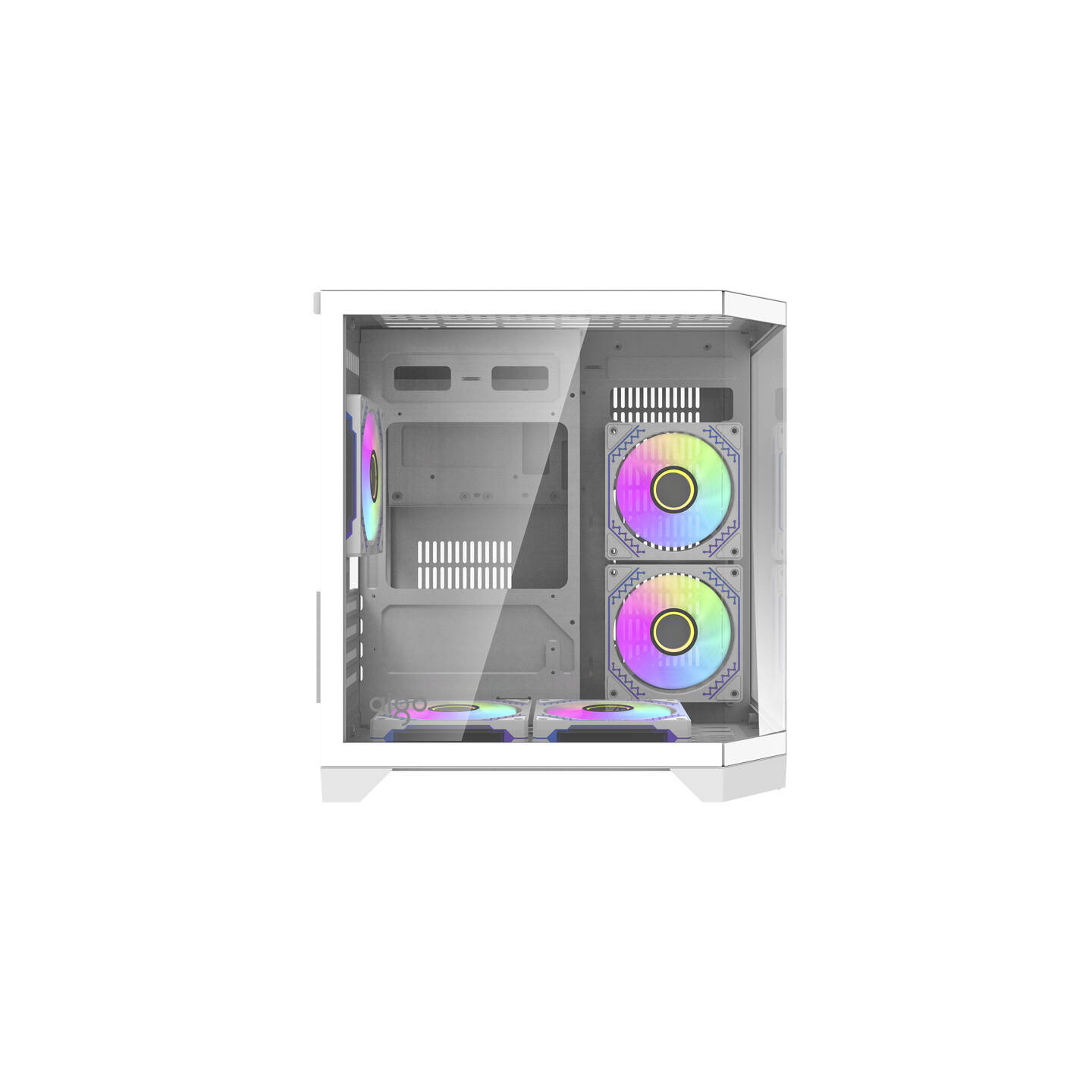 Darflash FT350 computer case + 5 aRGB fans (white)