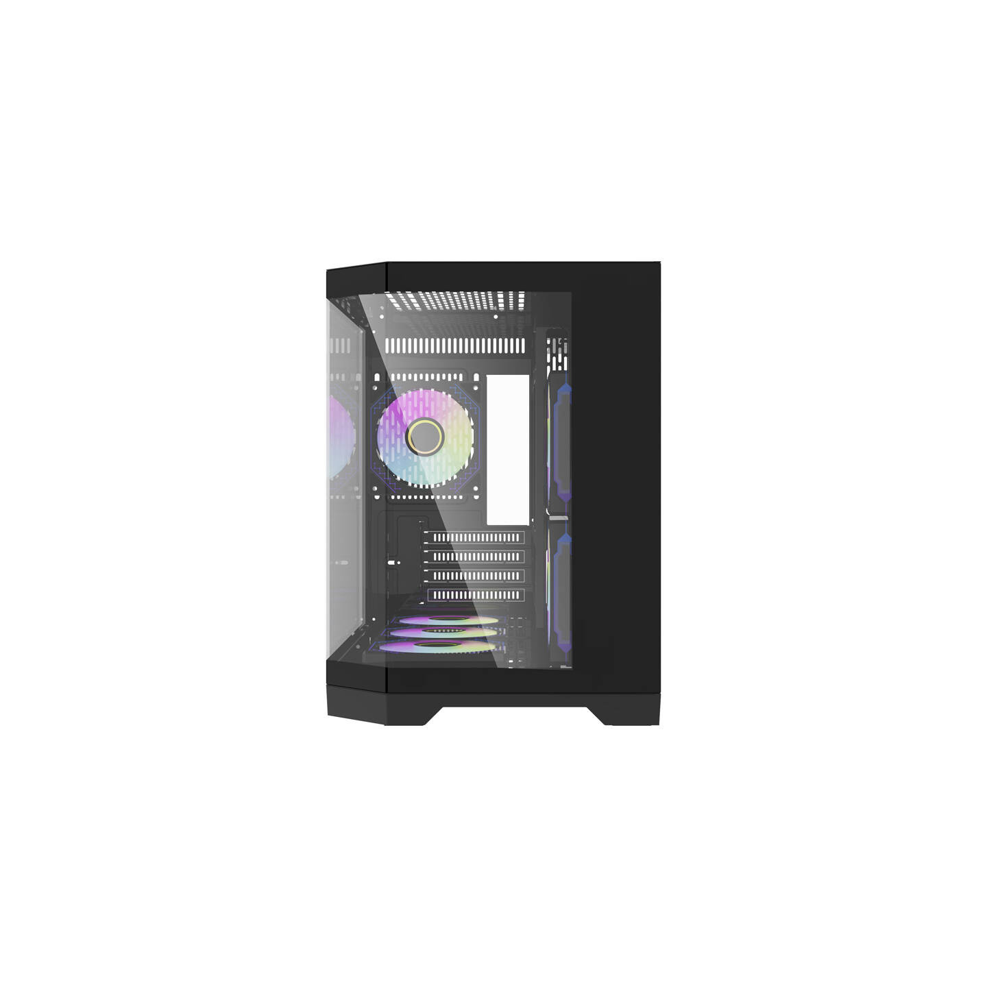 Darflash FT418 computer case + 6 aRGB fans (black)