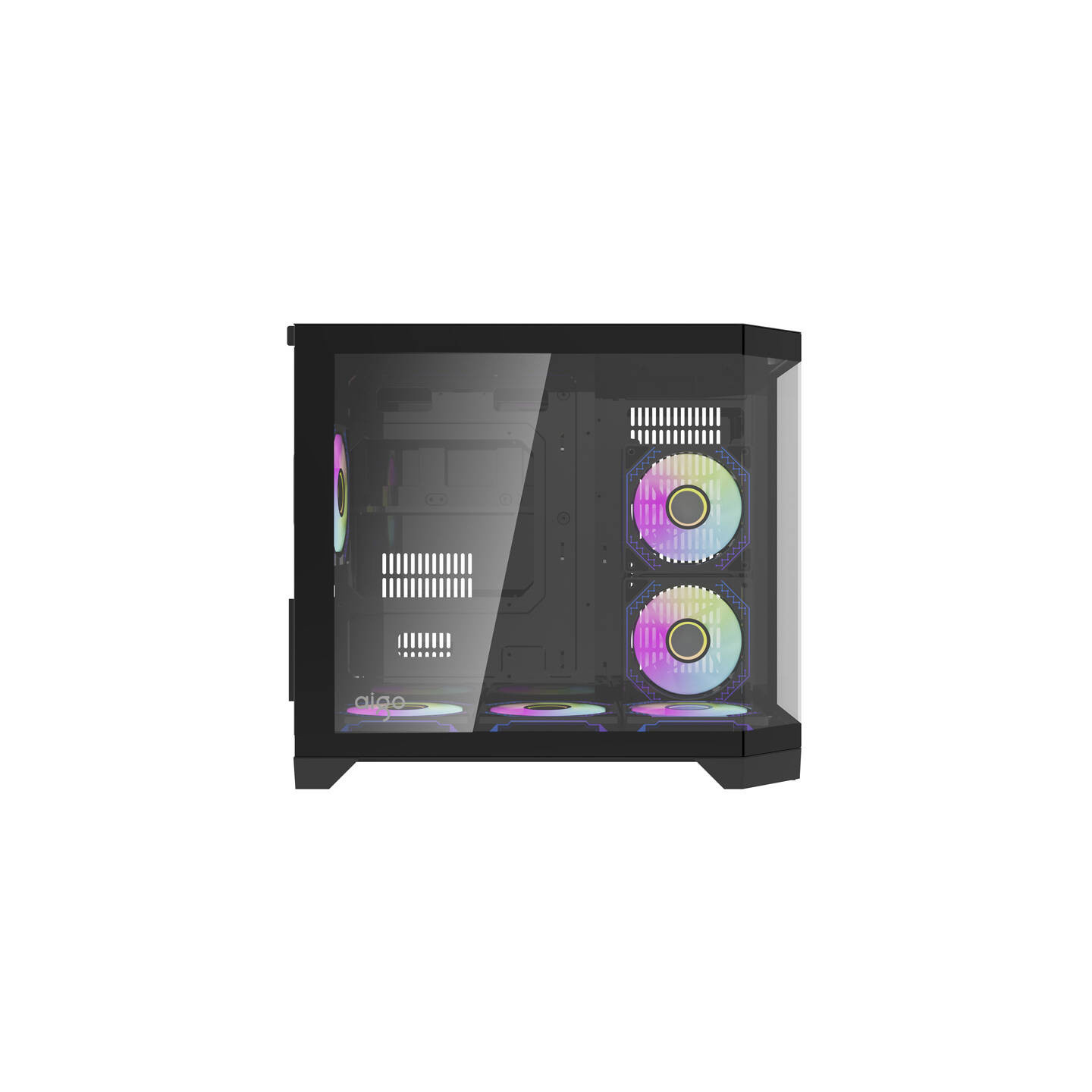 Darflash FT418 computer case + 6 aRGB fans (black)