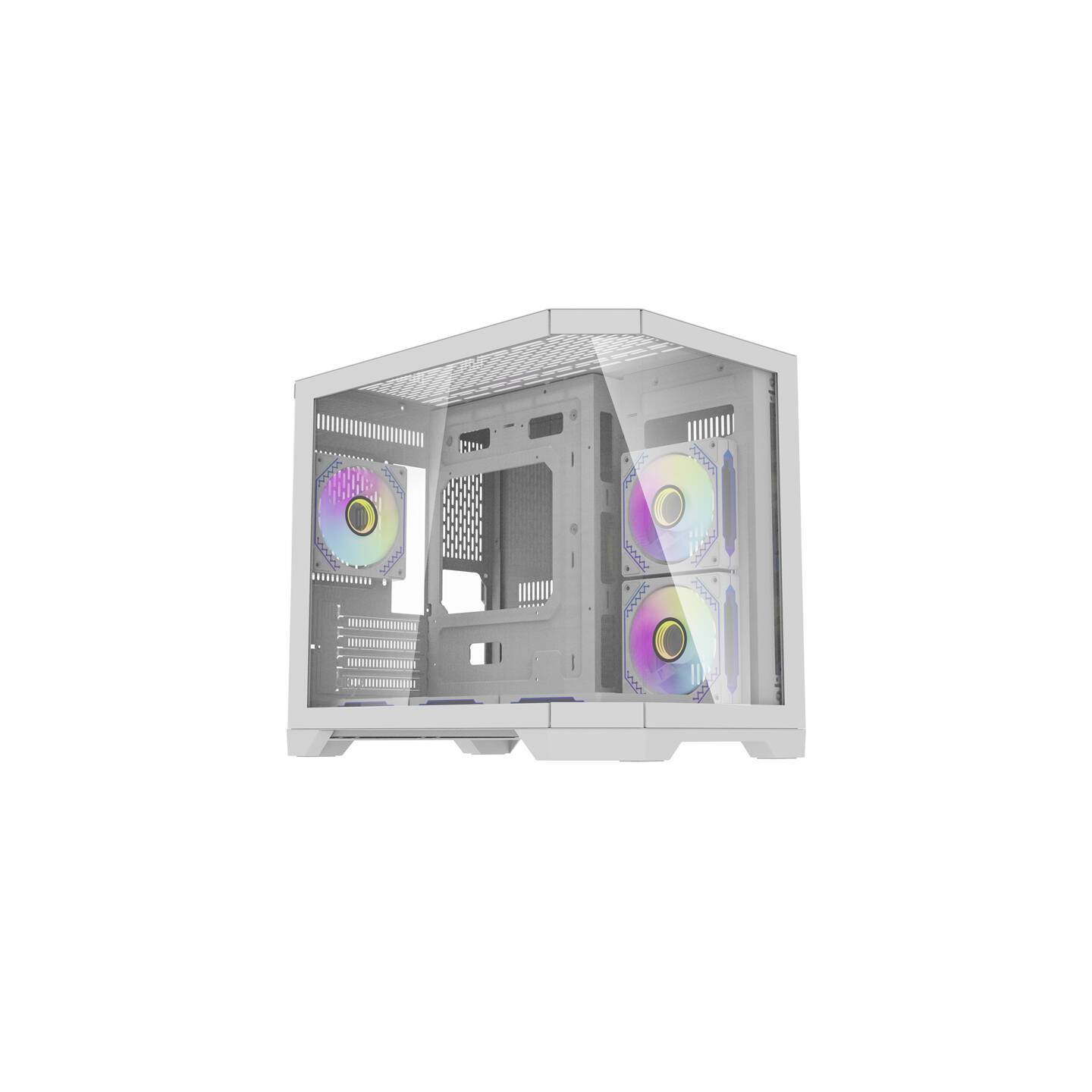 Darflash FT418 computer case + 6 aRGB fans (white)