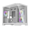 Darflash FT418 computer case + 6 aRGB fans (white)