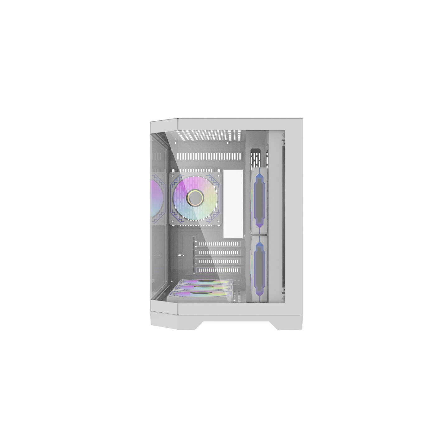 Darflash FT418 computer case + 6 aRGB fans (white)