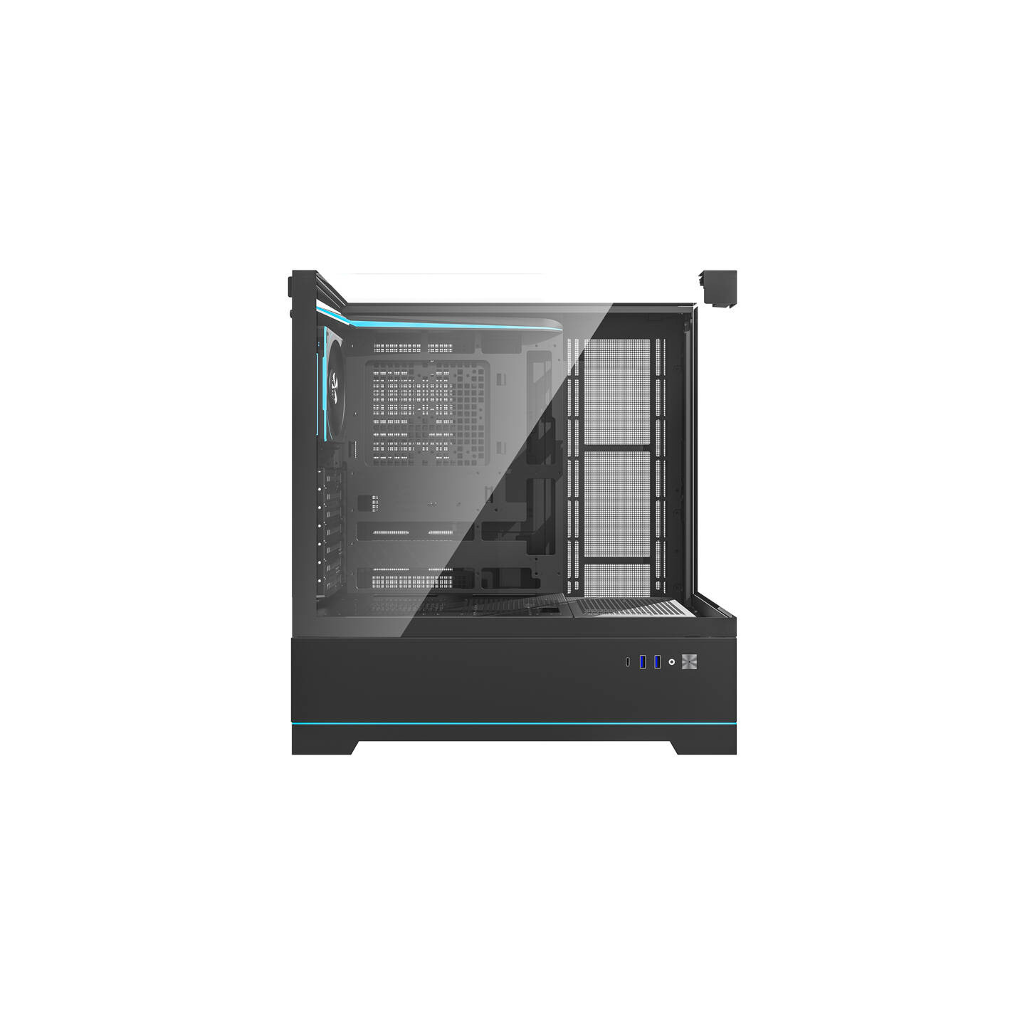 Darkflash DY450 PRO computer case (black) + 1 fan