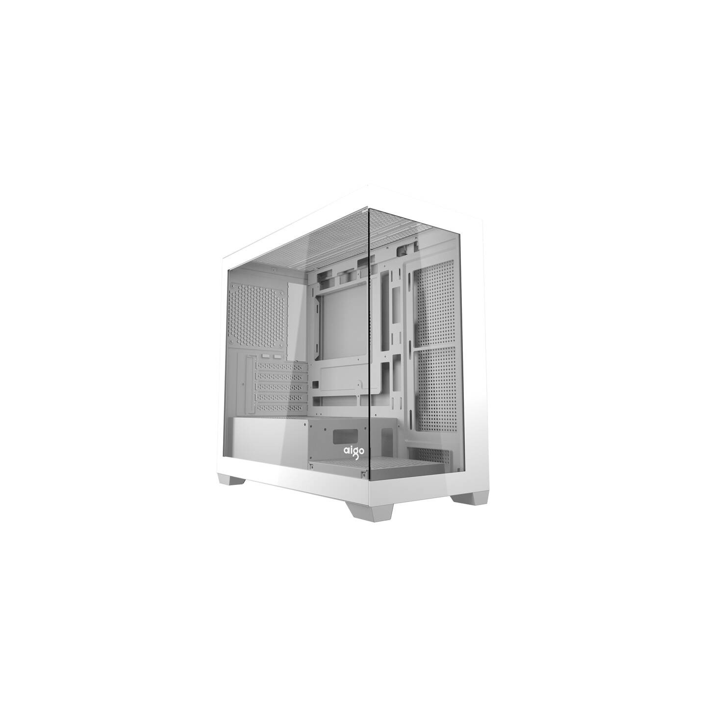 Darkflash C218M computer case + 6 ARGB fans (white)