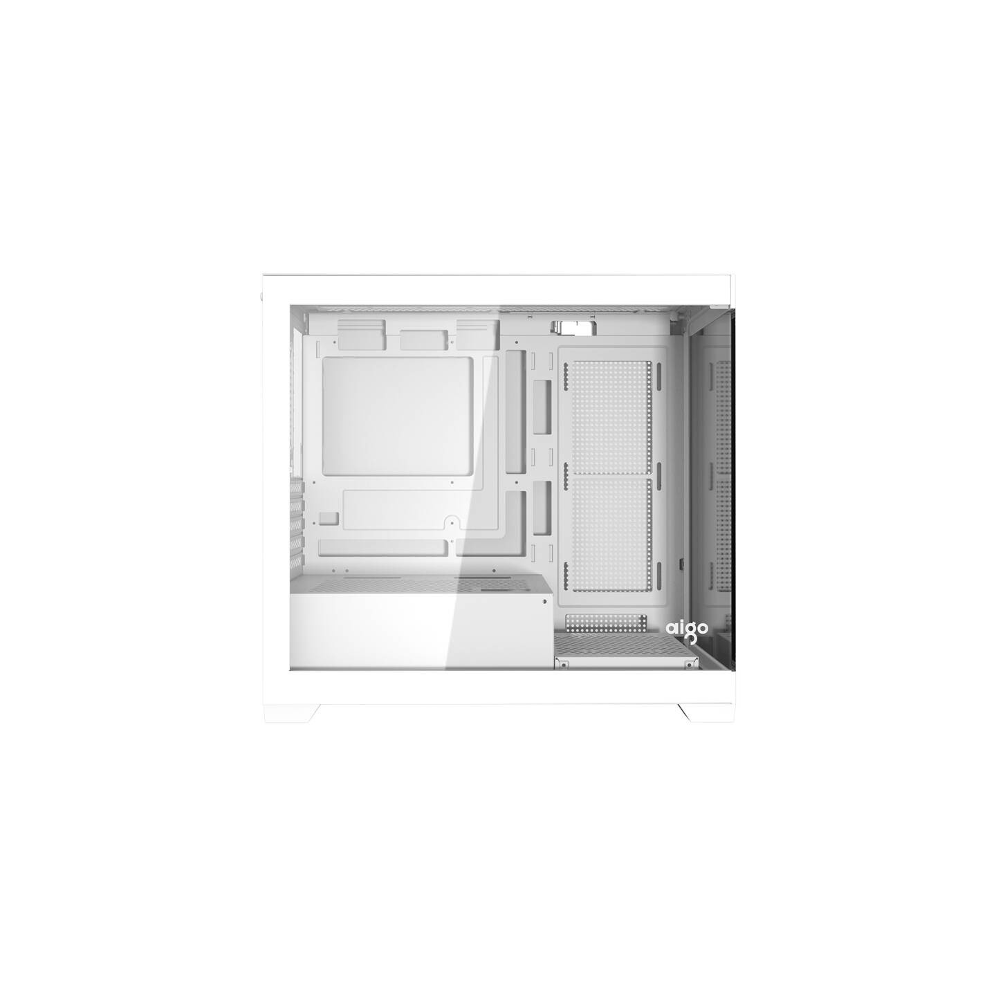 Darkflash C218M computer case + 6 ARGB fans (white)
