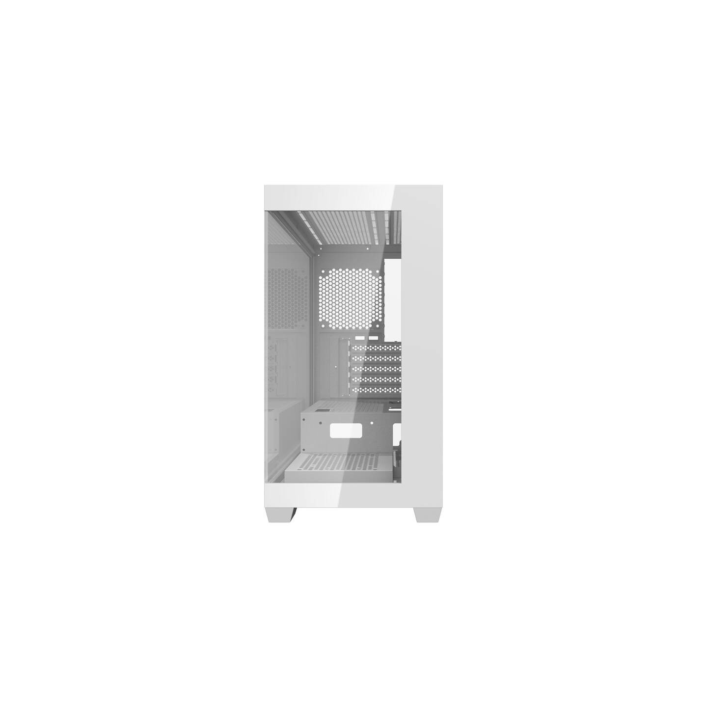 Darkflash C218M computer case + 6 ARGB fans (white)