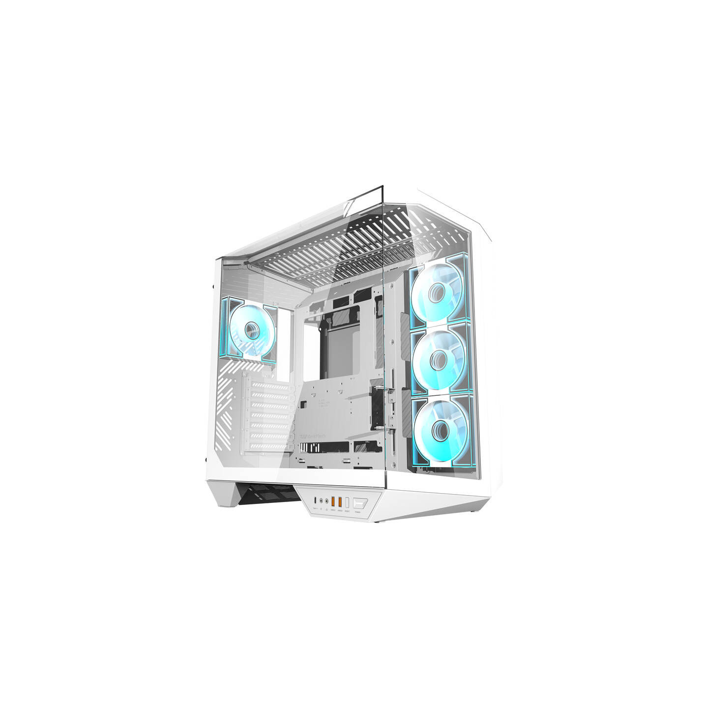 Darkflash DY470 computer case (white) + 4 fans