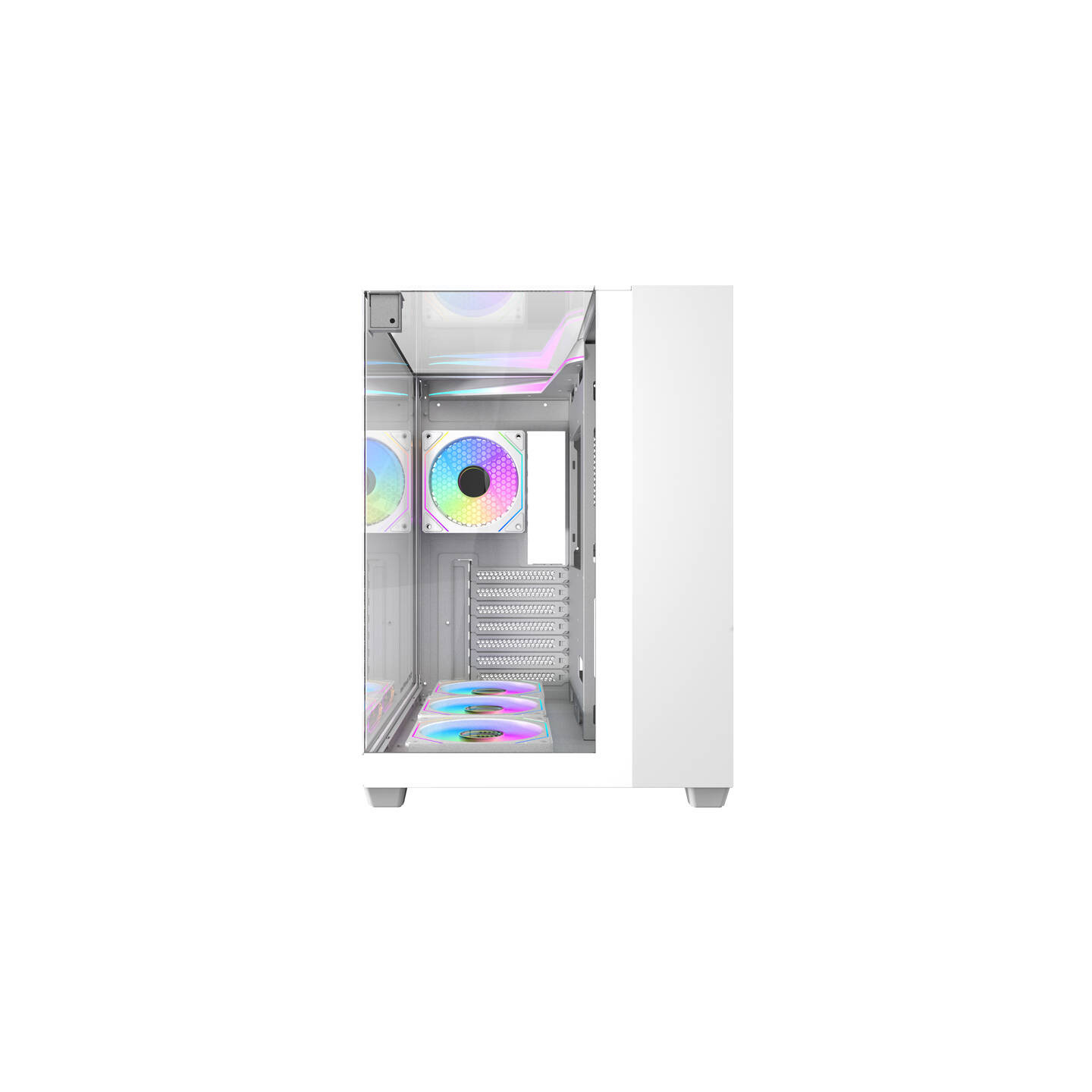 Darkflash TH285 computer case (white) + 4 fans