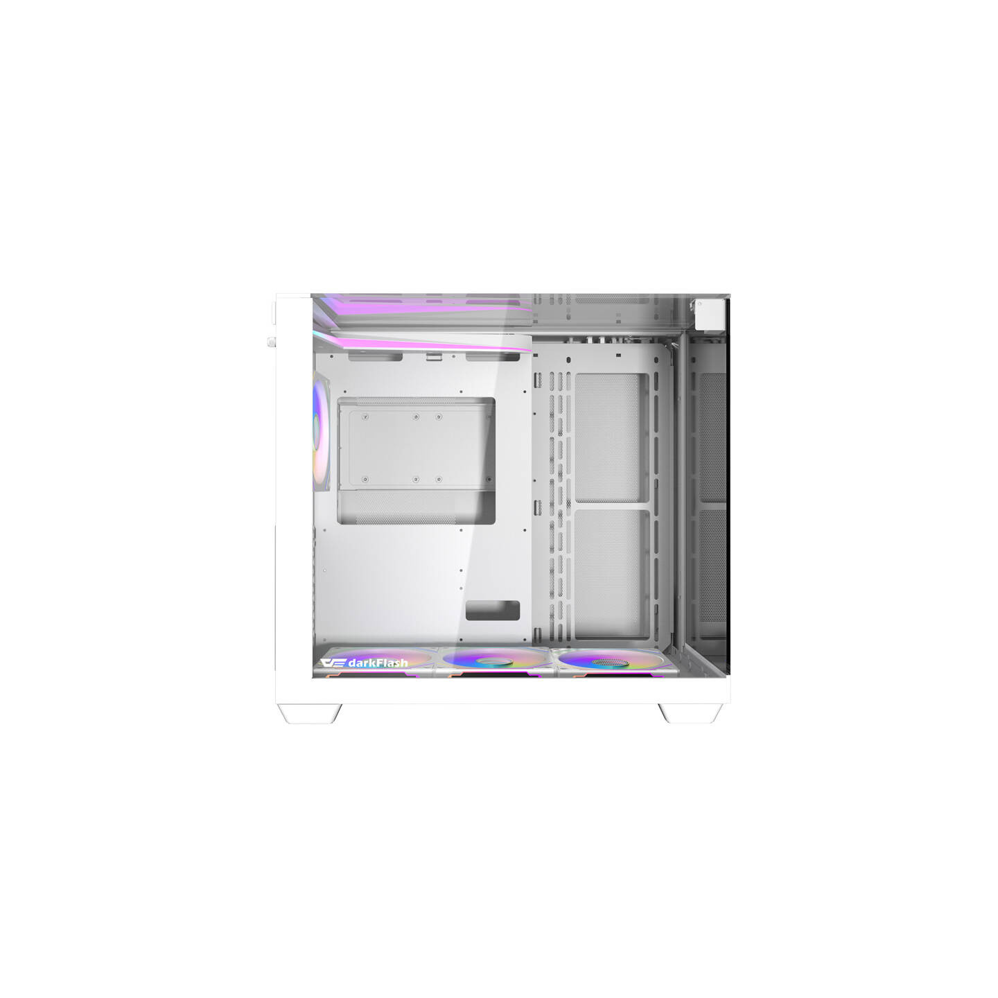 Darkflash TH285 computer case (white) + 4 fans