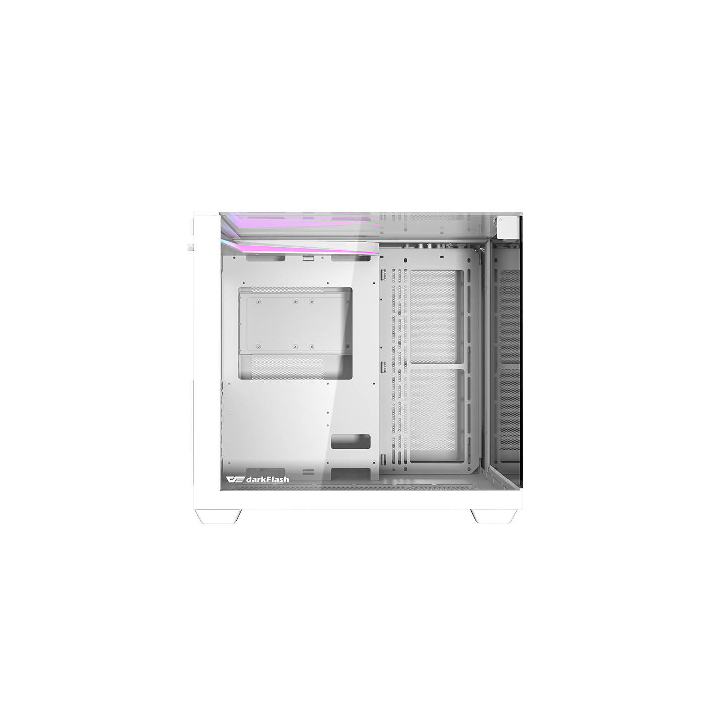 Darkflash TH285 computer case (white) + 4 fans