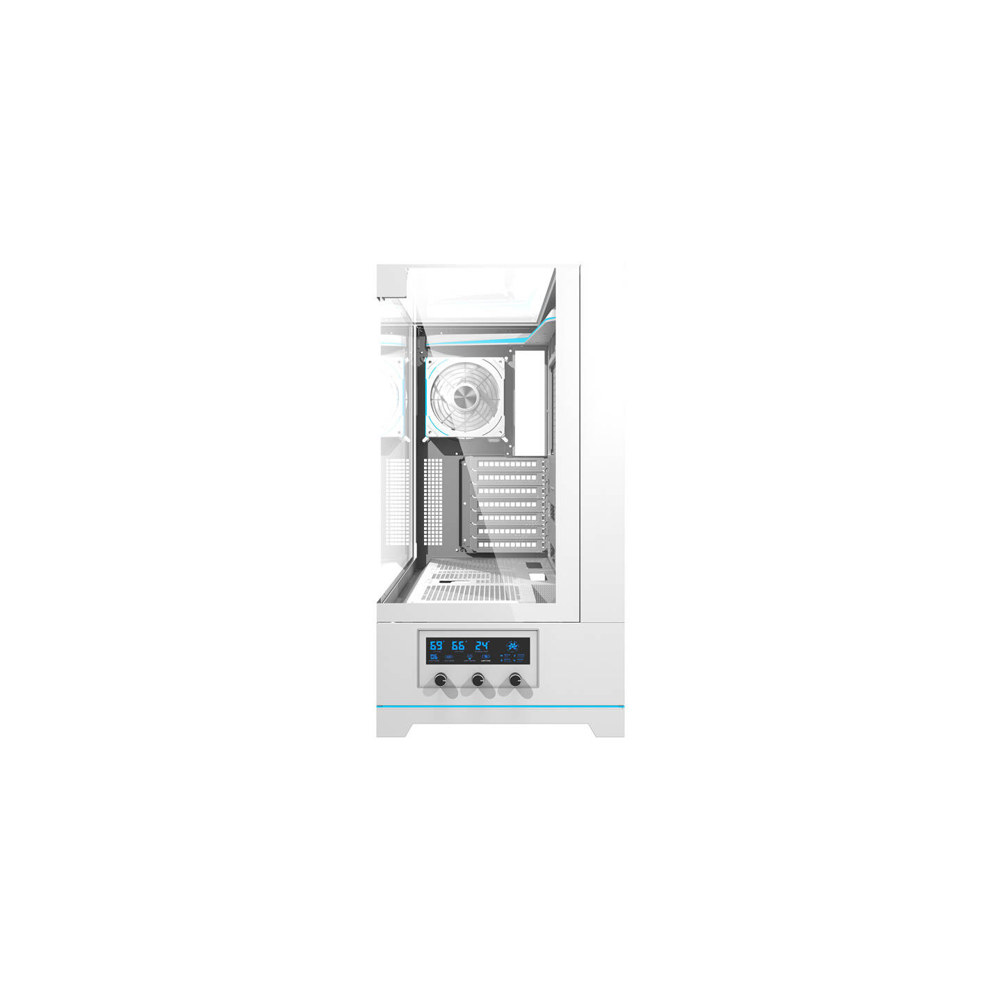 Darkflash DY450 PRO computer case (white) + 1 fan