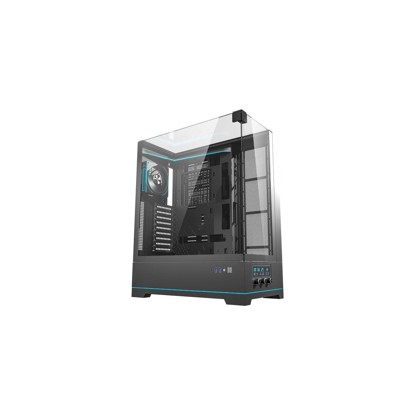 Darkflash DY450L PRO computer case (black) + 1 fan