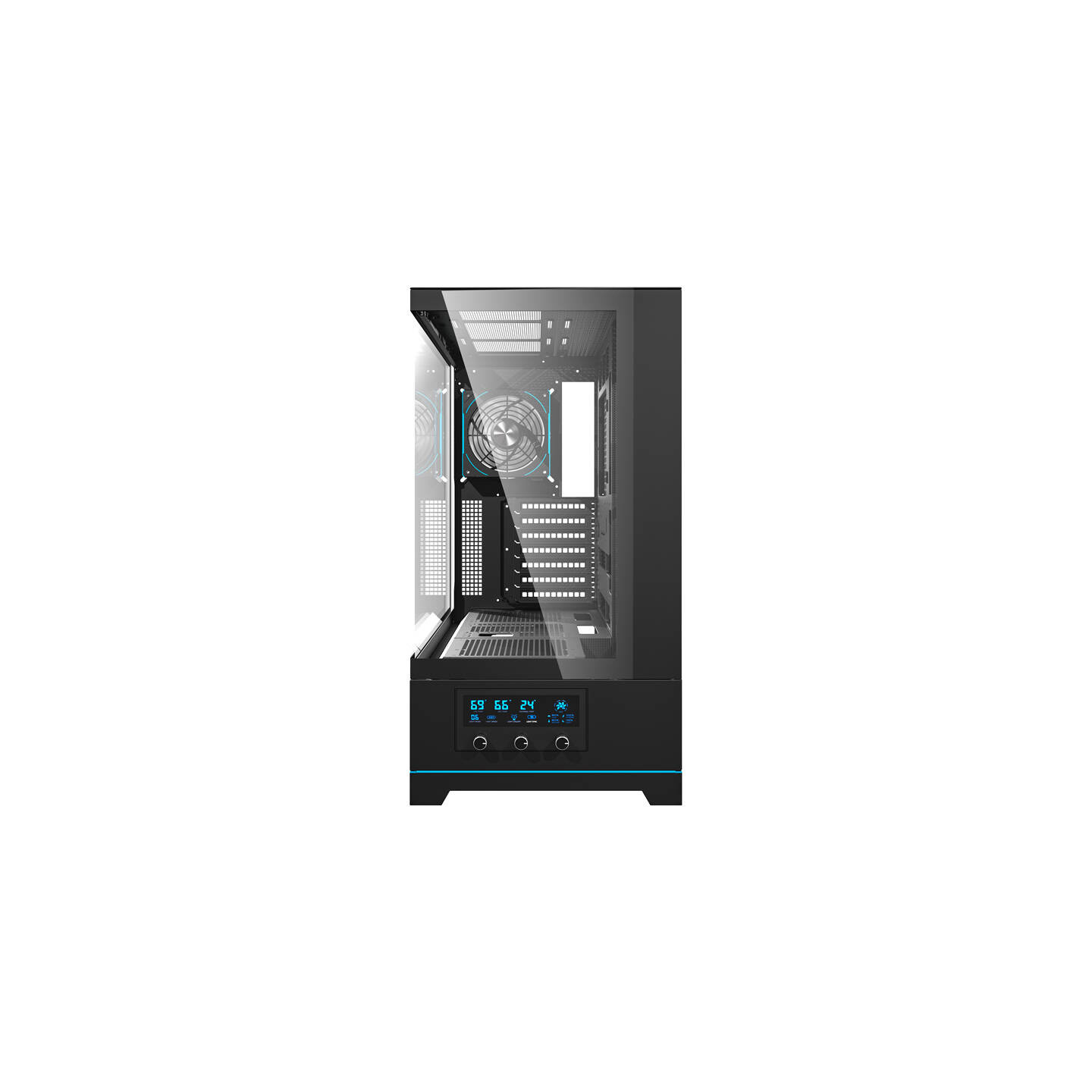 Darkflash DY451 PRO computer case (black) + 1 fan