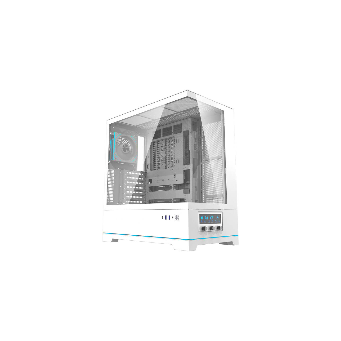 Darkflash DY451 PRO computer case (white) + 1 fan