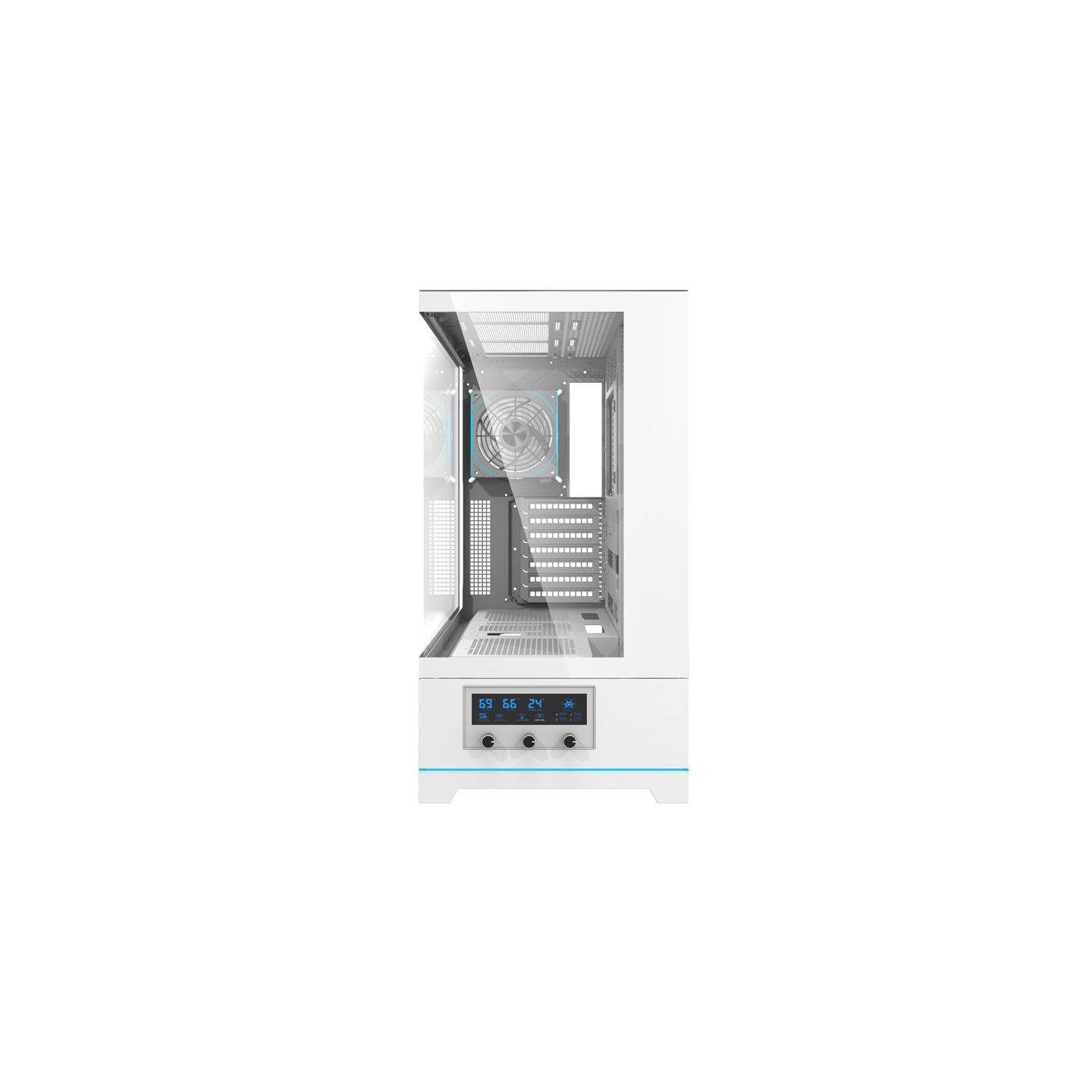 Darkflash DY451 PRO computer case (white) + 1 fan