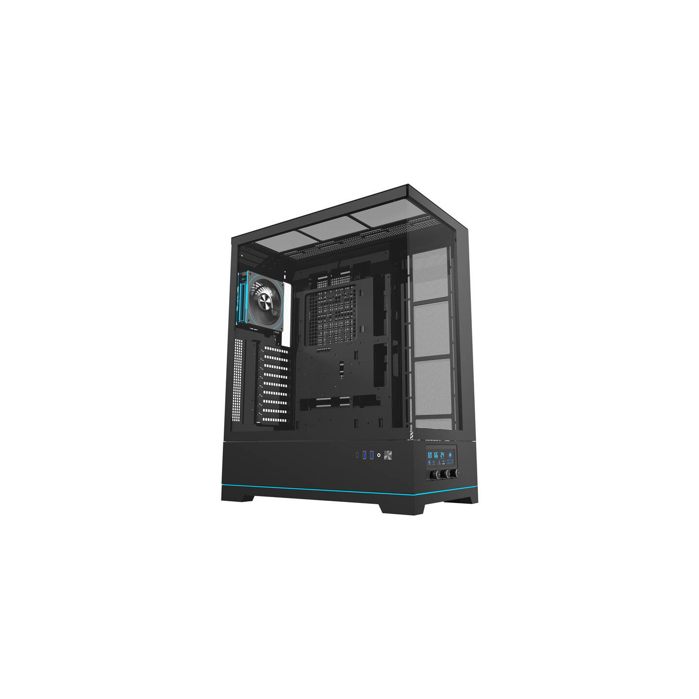 Darkflash DY451L PRO computer case (black) + 1 fan