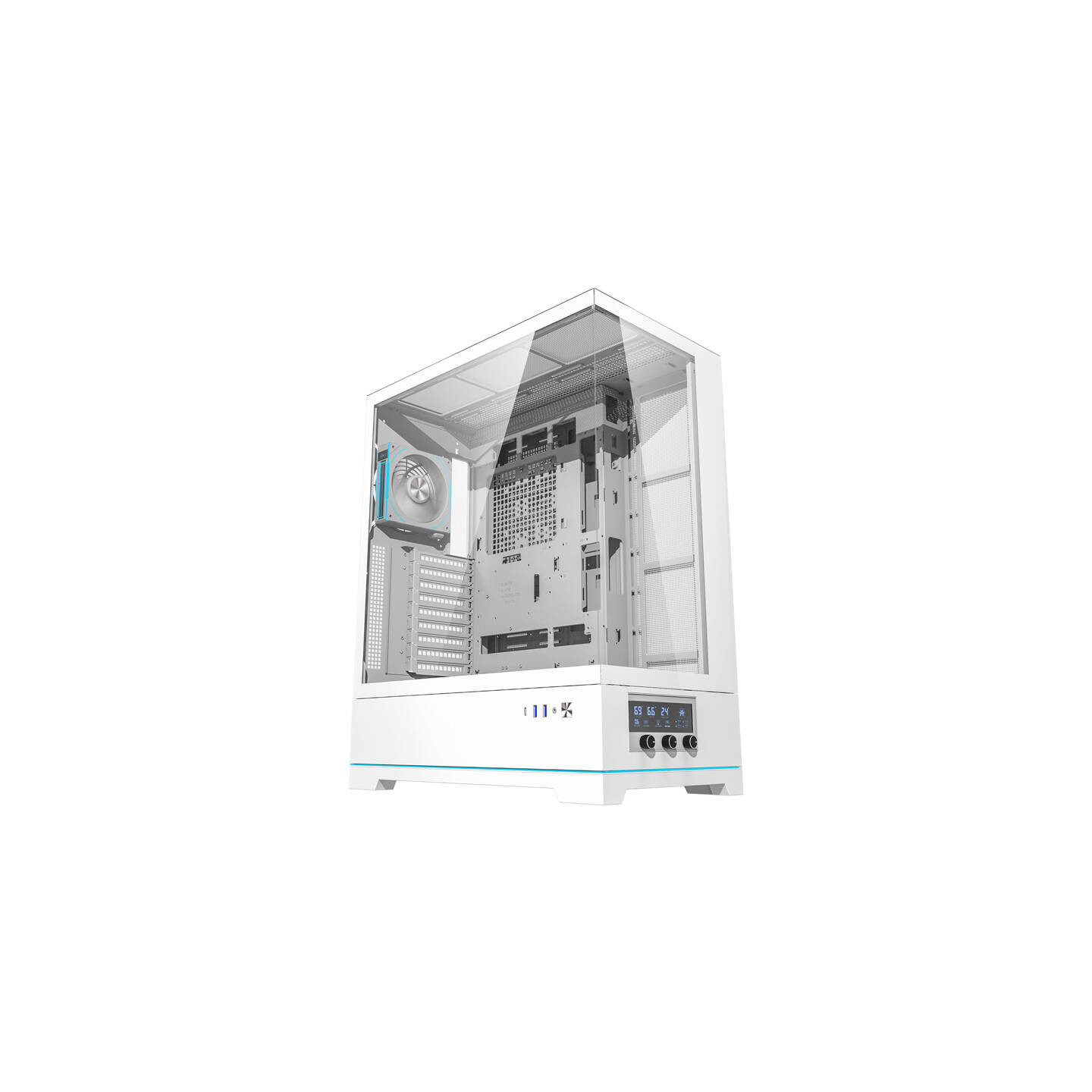 Darkflash DY451L PRO computer case (white) + 1 fan
