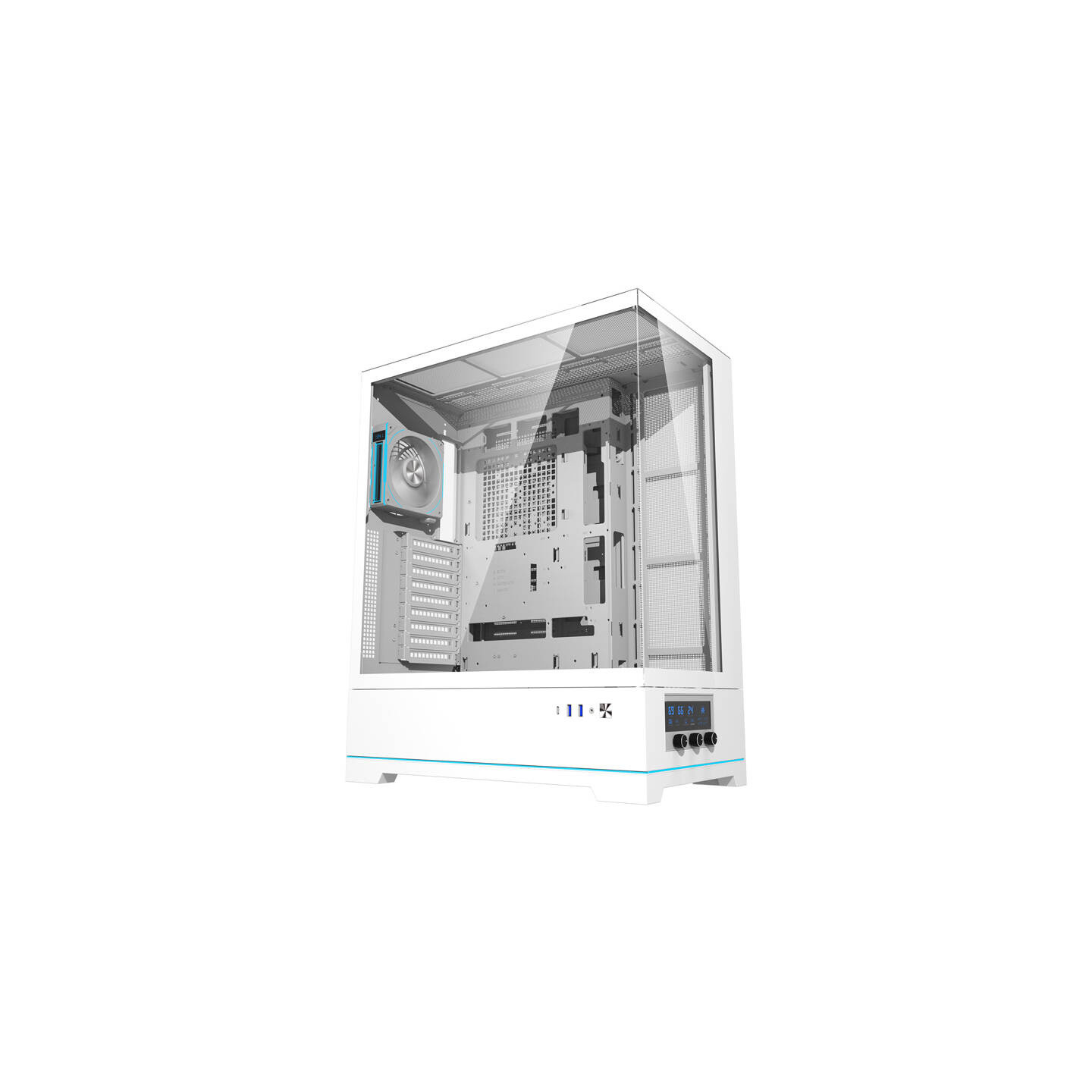 Darkflash DY451L PRO computer case (white) + 1 fan