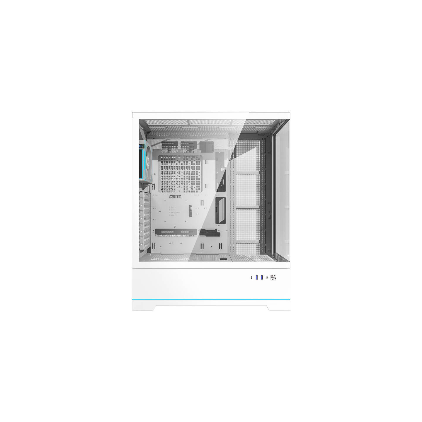 Darkflash DY451L PRO computer case (white) + 1 fan