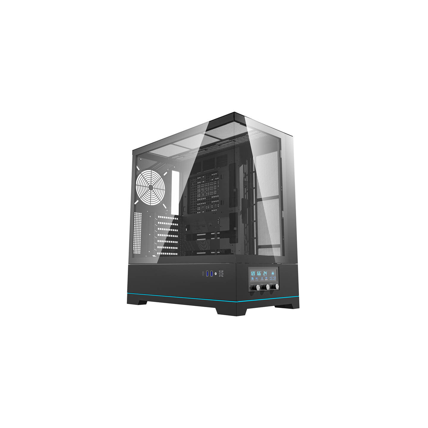 Darkflash DY451 computer case without fans (black)