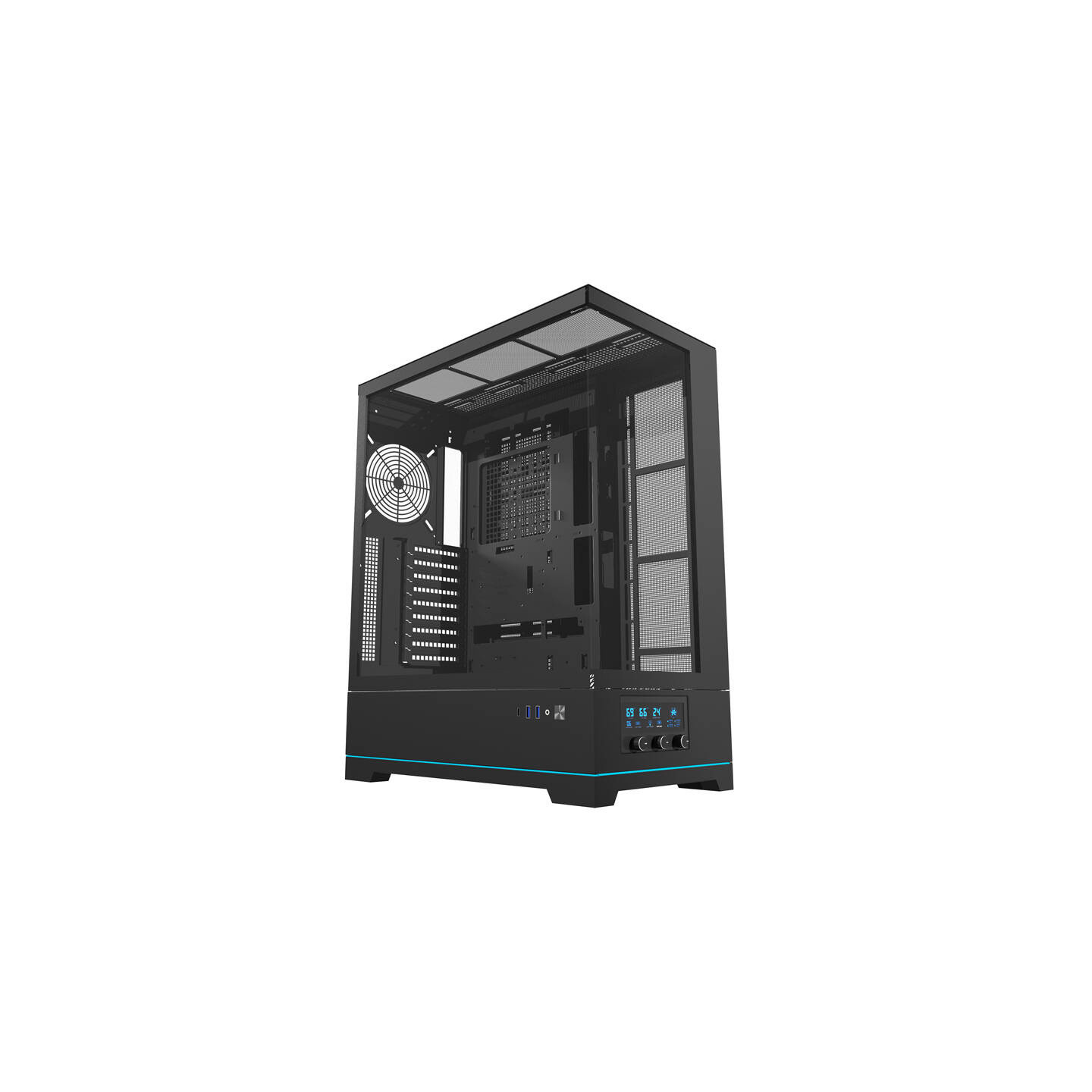 Darkflash DY451 computer case without fans (black)
